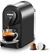 CHULUX Mini Espresso Machine, 20 Bar Single Cup Coffee Maker, Dual Brew Modes for Espresso and Lu...