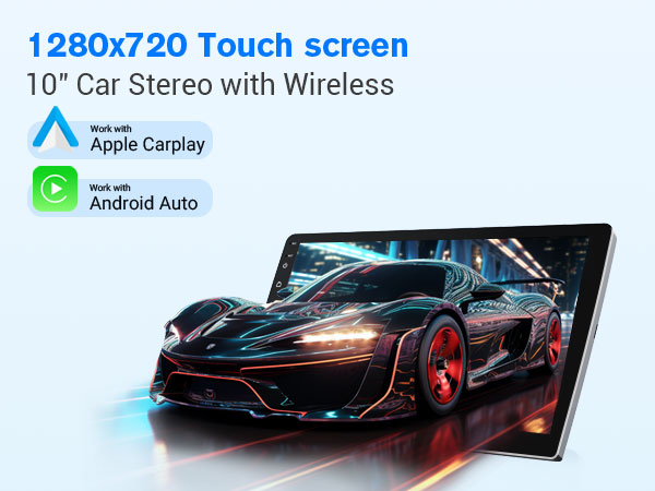 10&amp;#34; wireless double din car stereo