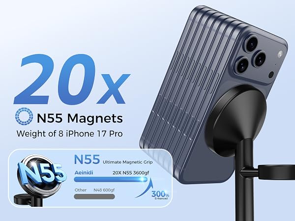 2026 3 in 1 Wireless Charging Station Compatible with MagSafe Charger Stand