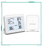 ORIA Indoor Outdoor Thermometer, Wireless Weather Station for Home, Temperature Humidity Monitor ...