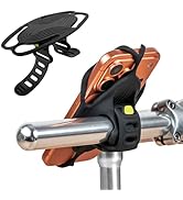 Bone Bike Tie 6, Bicycle Phone Mount for Handlebar, Scratch-Free &amp; Shock-Absorbing Silicone MTB H...