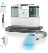 HAUSHOF 24V Cordless Carpet &amp; Upholstery Cleaner, Lightweight Deep Fabric Cleaner Machine with Br...