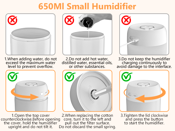 650ML Portable Humidifier
