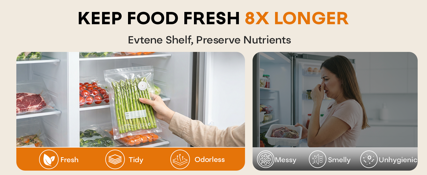 MZROT 1800mAh Cordless Vacuum Sealer for Food