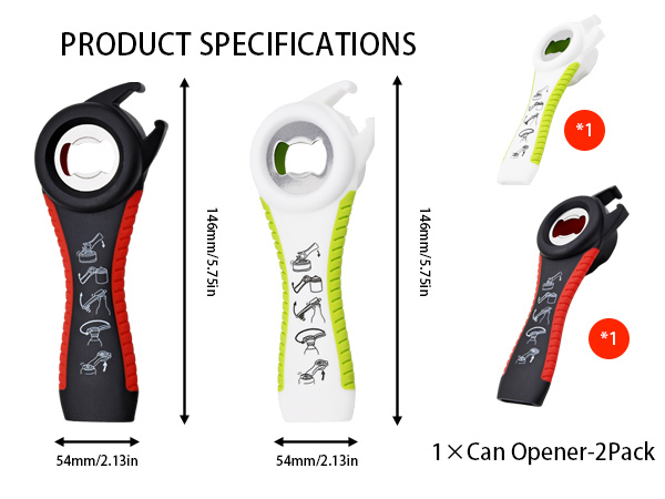 Multi-function Easy Grip Twist-Off Lid Opener
