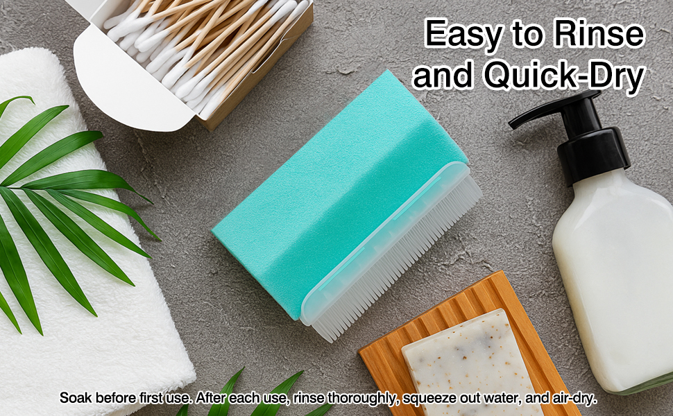 Easy to Rinse and Quick-Dry
