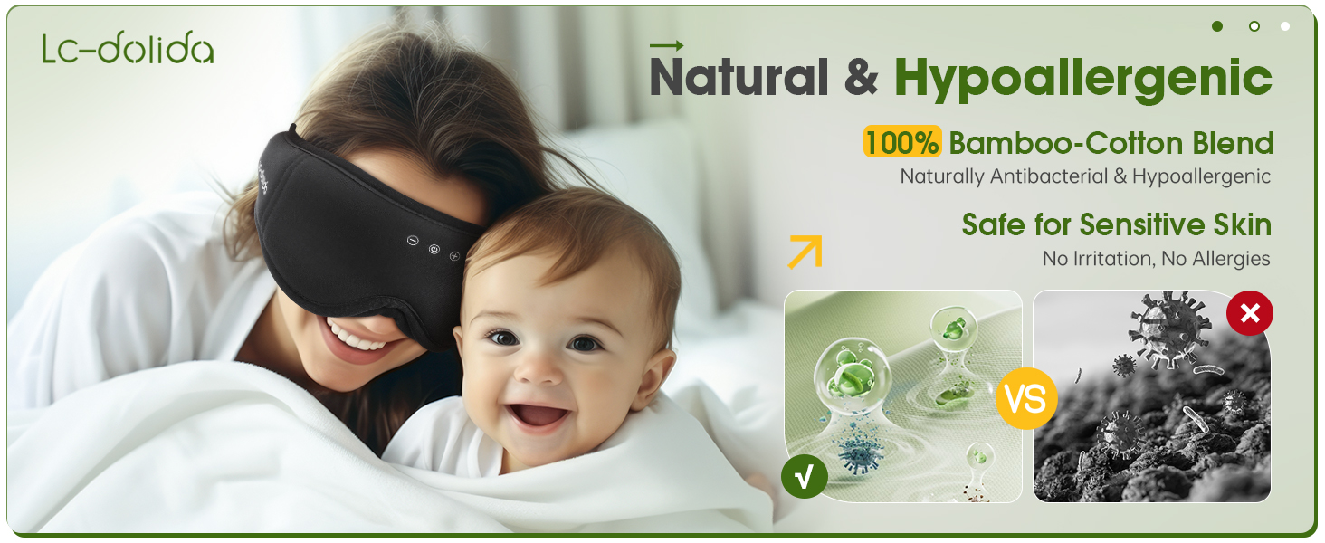 Bamboo cotton sleep mask