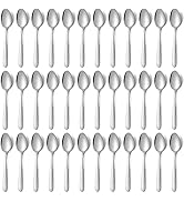 36 Pieces Dinner Spoons Set (8 inch), Pleafind Spoons Silverware, Stainless Steel Spoon, Silver S...