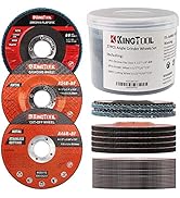 KingTool 27pcs Angle Grinder Wheel Set, Grinder Disc Set Includes 20pcs Cutting Wheel, 5pcs Grind...