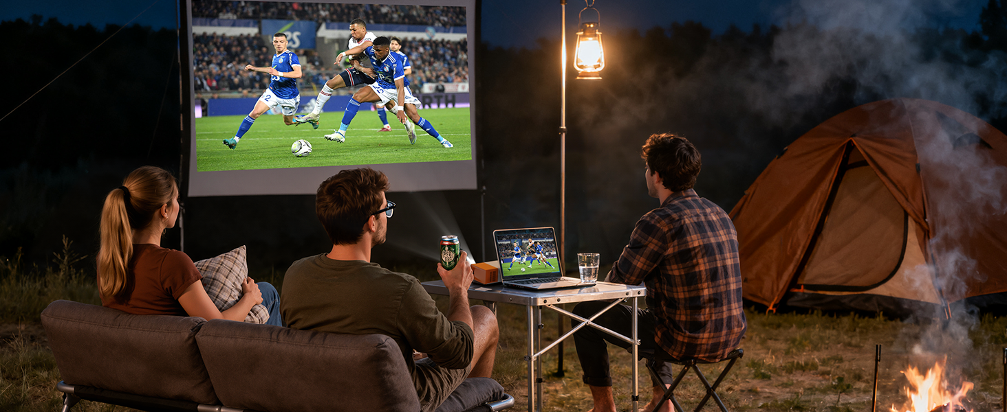 PVO mini Projector outdoor
