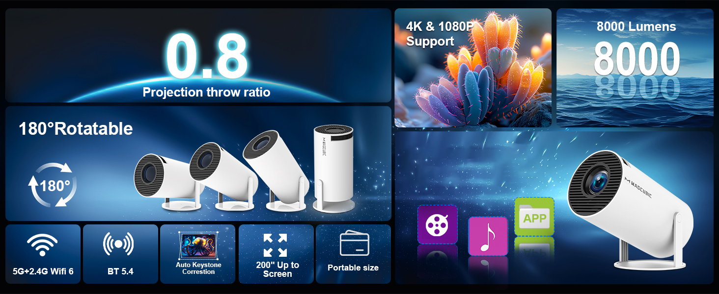 HY300Pro portable projector