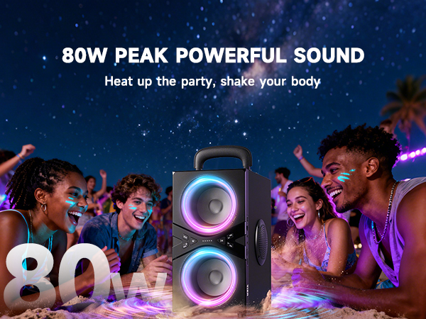 80W PEAK POWERFUL SOUND