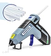 WORKPRO Cordless Hot Glue Gun, Fast Preheating Glue Gun Kit with 20 Pcs Premium Mini Glue Gun Sti...