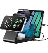 Charging Station for iPhone,5 in 1 Wireless Charger Stand Dock for Apple: Mag-Safe Charging Stati...