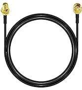 YOTENKO SMA Female Bulkhead Mount to SMA Male Extension Coaxial Cable RG174 10 ft/ 3M RF Coaxial ...