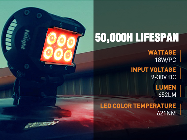 Red light pods Hunting Lights led fog lights for trucks led spot lights for trucks off road