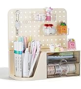 Comix Desk Organizer with 2 Drawer, Multifunctional Pen Holder for Desk, Desktop Organizer with P...