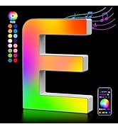 Light Up Letters USB Powered, LED Letter Lights Color Changing Alphabet Sign Gifts for Girls Wome...