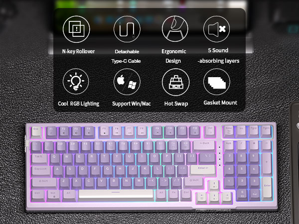 96 Percent Mechanical Creamy Keyboard