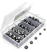 SANWEAL120PCS/200PCS Fishing Weights Sinkers - Premium Split ShotFishing Weights Sinkers - Round ...