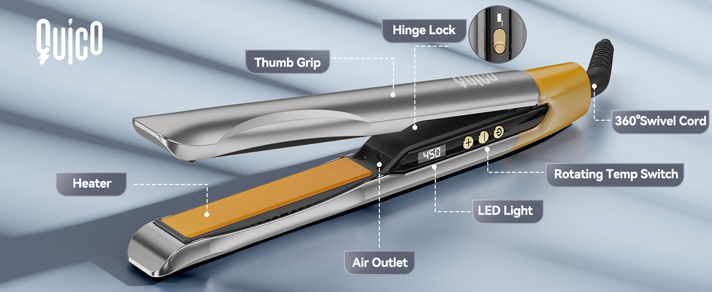 hair iron straightener