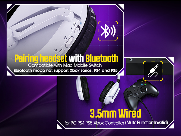 wireless xbox pc ps4 ps5 headset