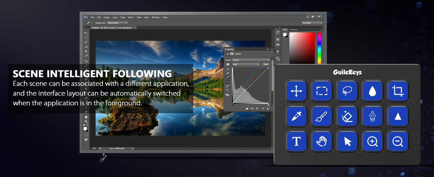 Stream Controller, Stream Deck with 15 Macro Keys Customizable, Gaming Macro Keypad