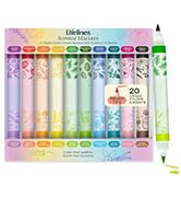 Lifelines FlowArt Activity Pads, 2-Pack &amp; Bonus Pad - Guided Tracing Art Meditations with Markers...