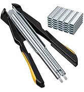 Kamtop Hog Ring Pliers Kit with 2500 Galvanized Rings – Fencing Nailer Tool for Pet Cages, Baggin...