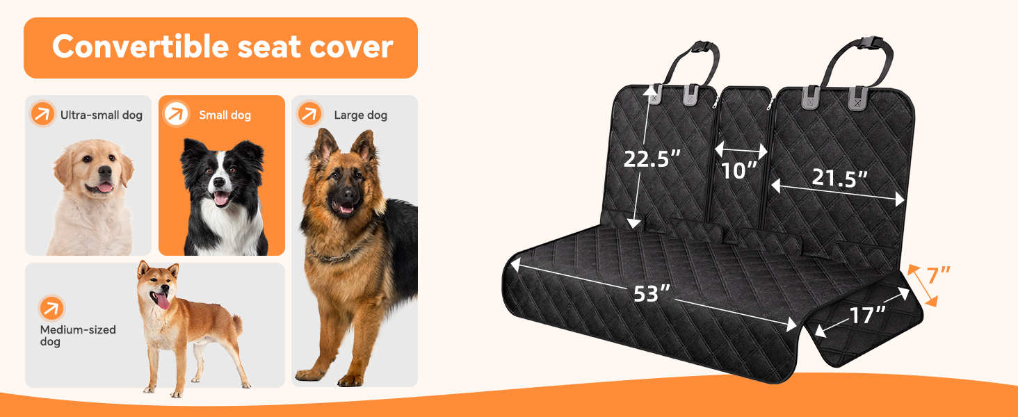 1Simple Trending Non-Slip Dog Bed Mat for Car, Black
