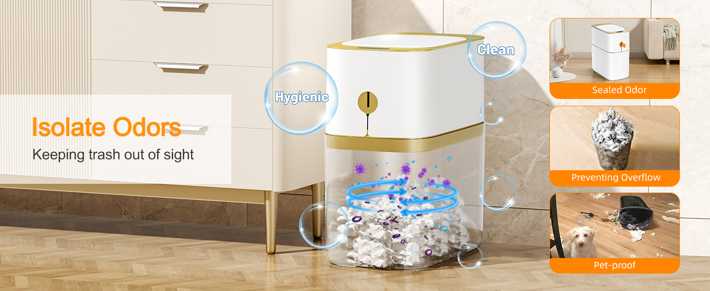 small trash can with lid