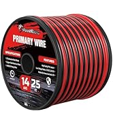 AWELTEC 14 Gauge Wire, 14AWG 25FT Automotive Electrical Wire, 2 Conductor Red Black Primary Cable...