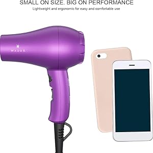 compact hair dryer