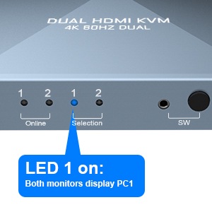 Dual Monitor KVM Switch