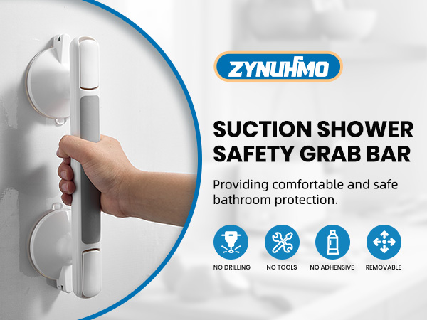 suction grab bar for shower