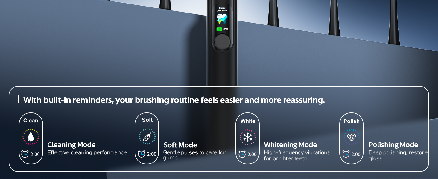 OasiSmile Sonic Electric Toothbrush for Adults