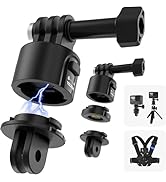 TELESIN Mount Adapter Base for GoPro Accessories, Quick Release Magnetic Camera Tripod Mounts for...