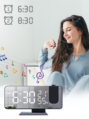 Projection Digital Alarm Clock for Bedrooms