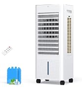 PNTCK 3-IN-1 Evaporative Air Cooler with 3 Speeds, 4 Modes, 12H Timer, Oscillation Swamp Cooler w...