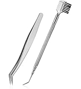 FVION Lash Lift Tool Kit - Eyelash Lifter, Lashes Comb and Eyelash Tweezer - Stainless Steel Eyel...