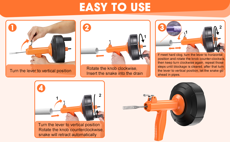 drain clog remover tool