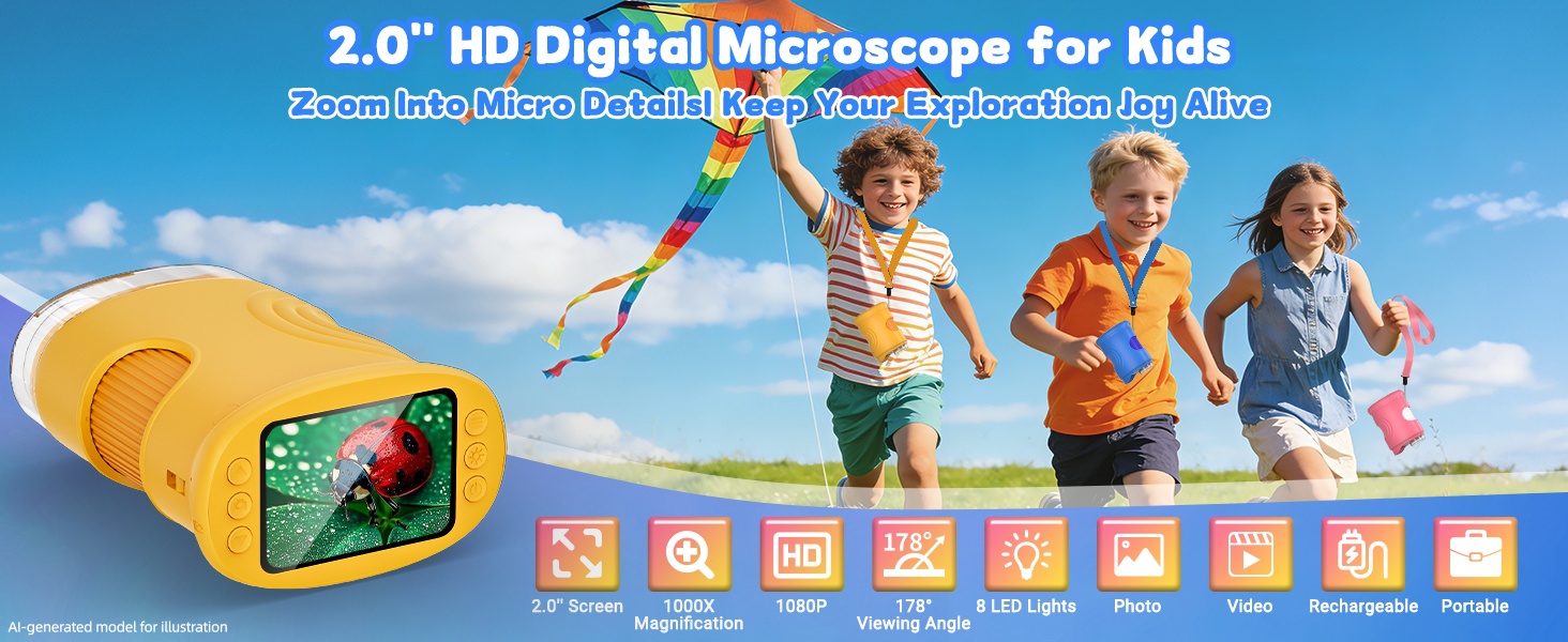 Handheld Microscope for Kids