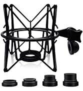 Boseen Microphone Shock Mount Mic Holder - Anti Vibration Spider Shockmount Compatible with Many ...