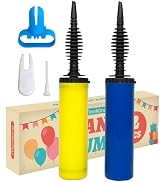 Balloon Pump, Effortless High-Volume Hand Pump for Yoga Balls, Dual-Action Balloon Inflator for Q...