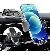 TUORL Car Phone Holder, Universal Phone Mount for Car Dashboard&amp;Windshield&amp;Air Vent,Super Suction...