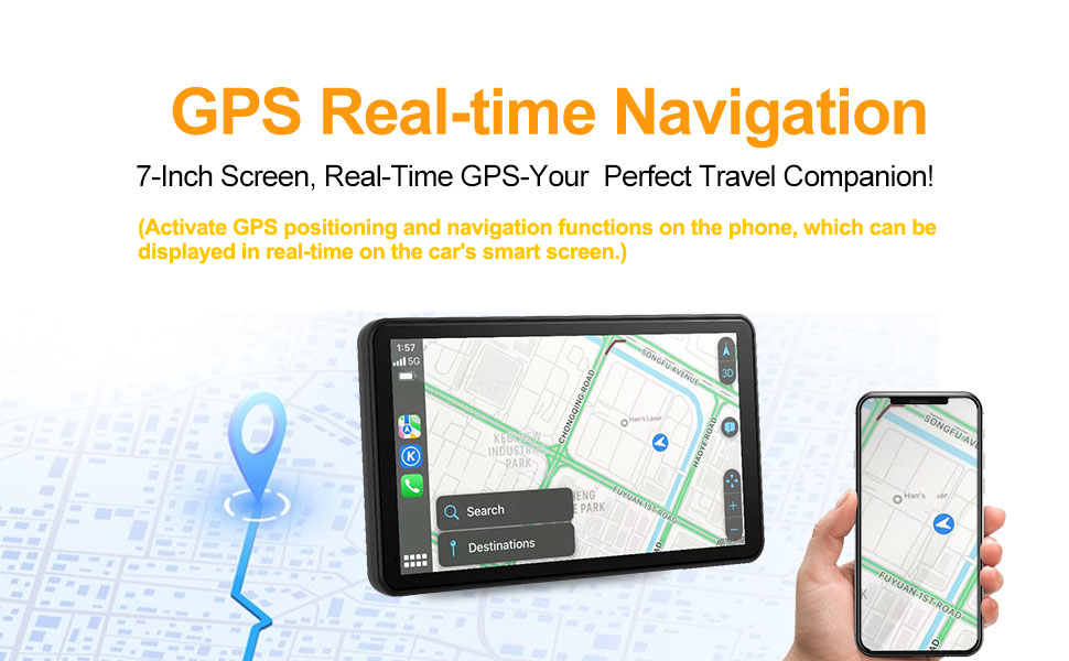 Carplay Gps Real-time Navigation