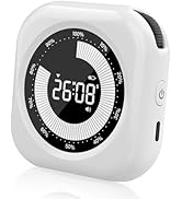 PERSUPER Visual Timer for Kids, 10 Hours Countdown/Up, with Rechargeabili, 3 Brightness Display, ...
