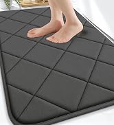 OLANLY Memory Foam Bath Mat 30x20, Ultra Soft and Absorbent Bathroom Rugs, Machine Washable, Comf...