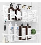 Kitsure Shower Caddy Large - Adhesive Shower Organizer, Stainless Steel Shelf for Inside Shower, ...