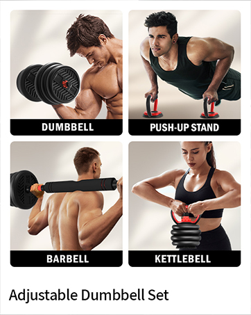 dumbbell set kettlebells adjustable free weight exercise fitness dumbbells for home gym
